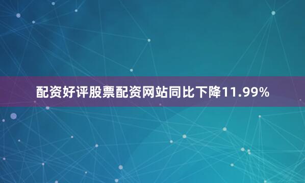 配资好评股票配资网站同比下降11.99%